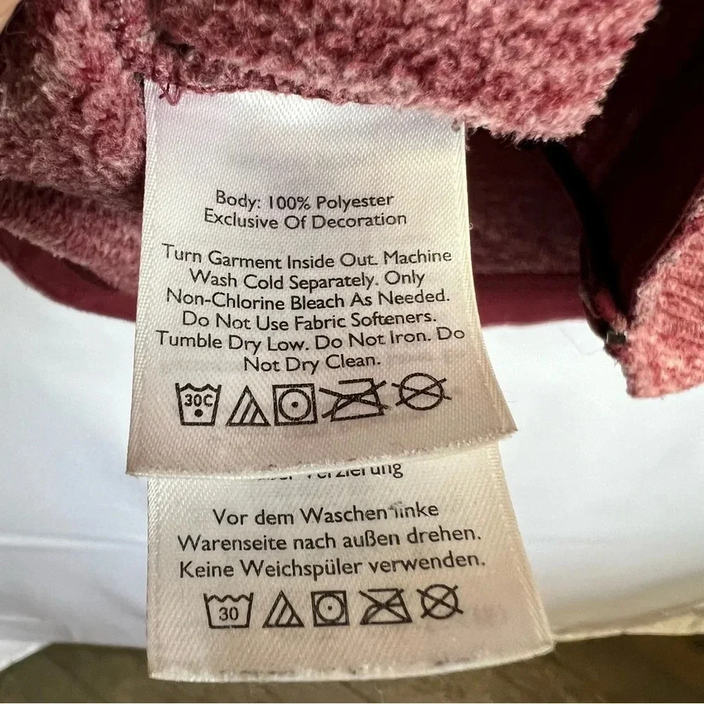 Eddie Bauer Dark Berry Burgundy RUN AROUND Quest Fleece Jacket Women Size Small - Picture 14 of 15